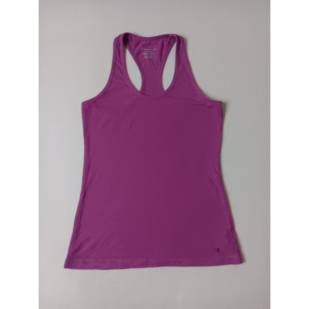 Champion Double Dry Womens Racerback Tank Top Magenta Purple‎ Small Workout Gym